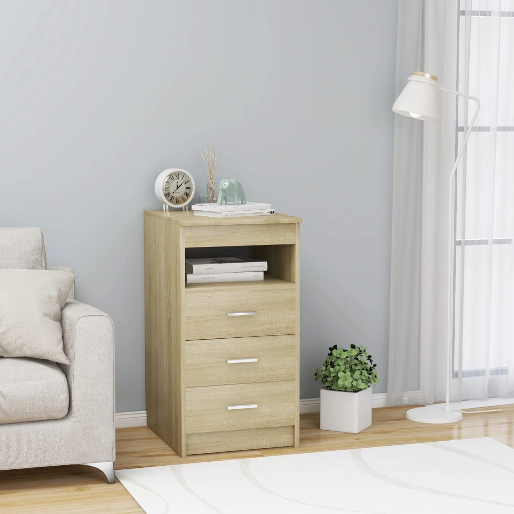 Drawer Cabinet Sonoma Oak 40x50x76 cm Engineered Wood - Newstart Furniture