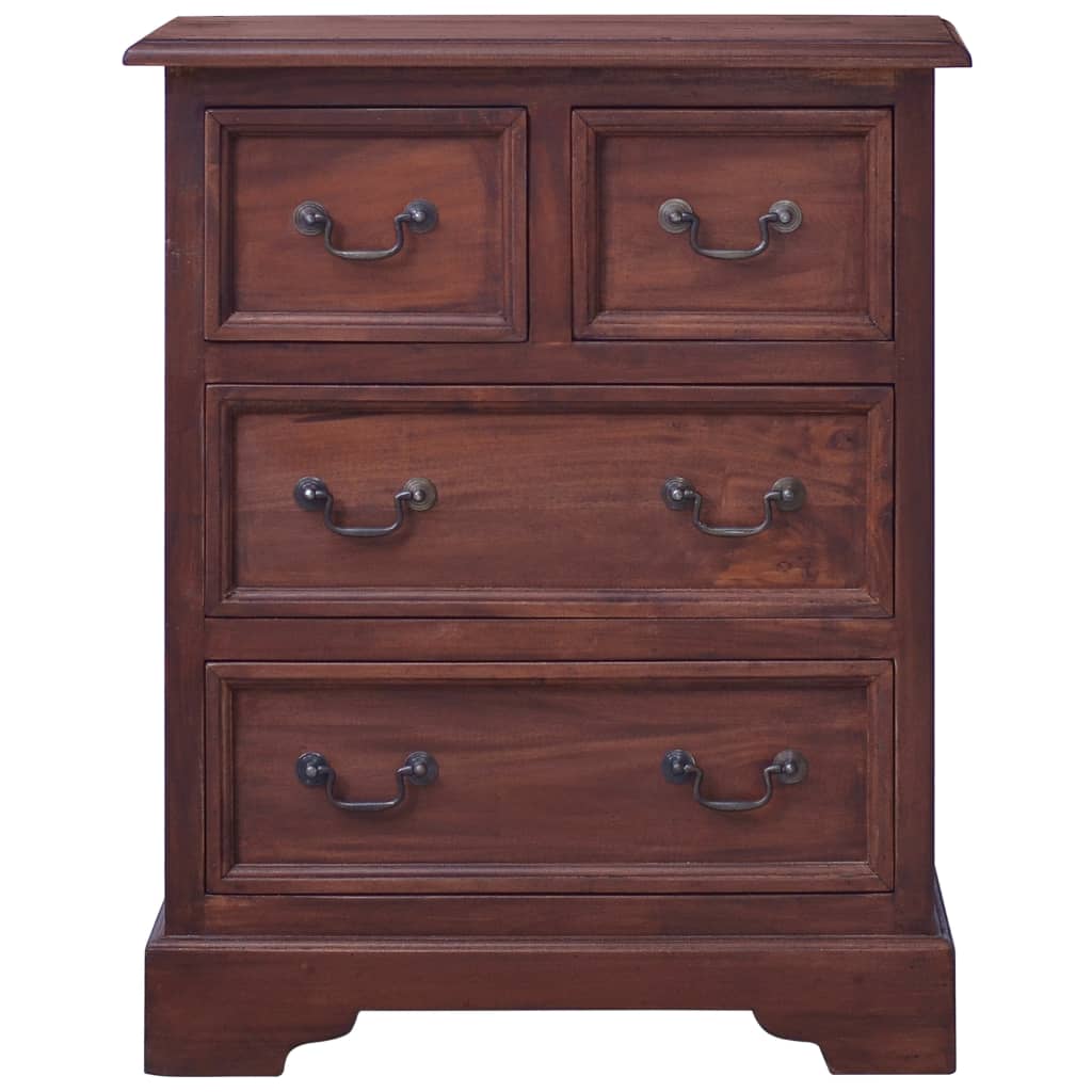 Chest of Drawers Classical Brown Solid Mahogany Wood - Newstart Furniture