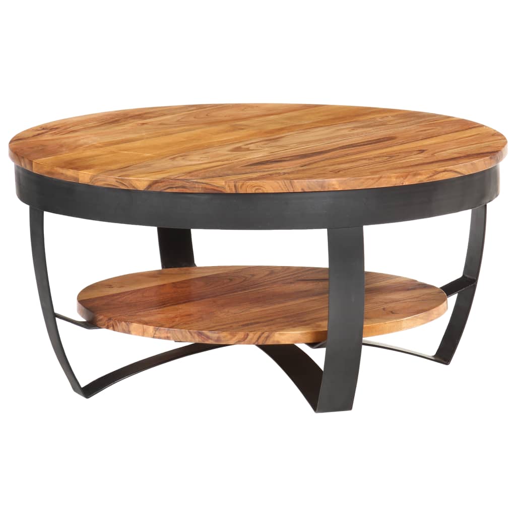 Coffee Table 65x65x32 cm Solid Acacia Wood - Newstart Furniture