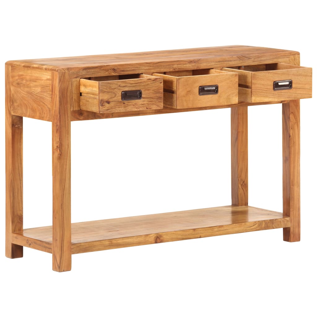 Console Table 110x40x76 cm Solid Acacia Wood Honey Finish - Newstart Furniture