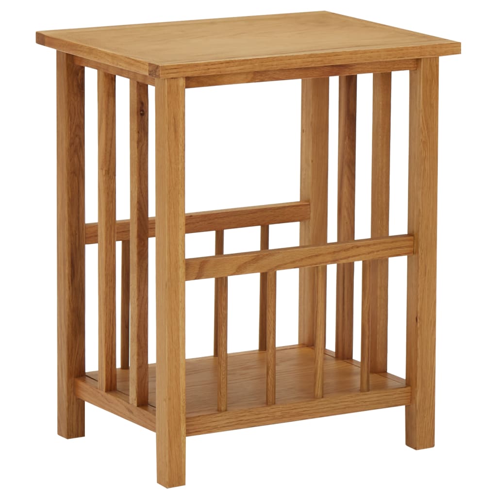 Magazine Table 45x35x55 cm Solid Oak Wood - Newstart Furniture