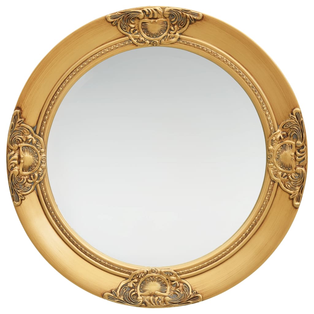 Wall Mirror Baroque Style 50 cm Gold - Newstart Furniture