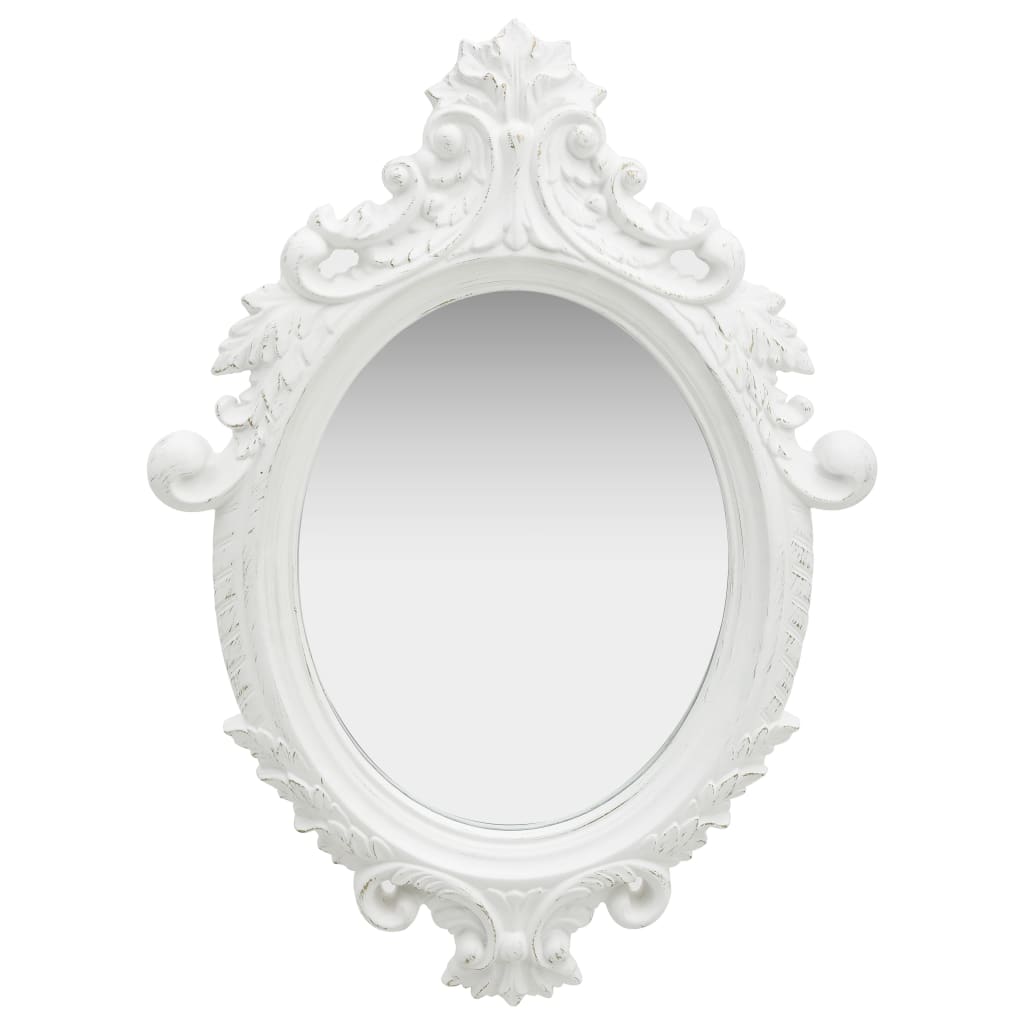 Wall Mirror Castle Style 56x76 cm White - Newstart Furniture