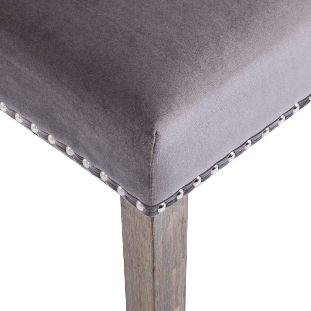 Dining Chair Grey Velvet - Newstart Furniture