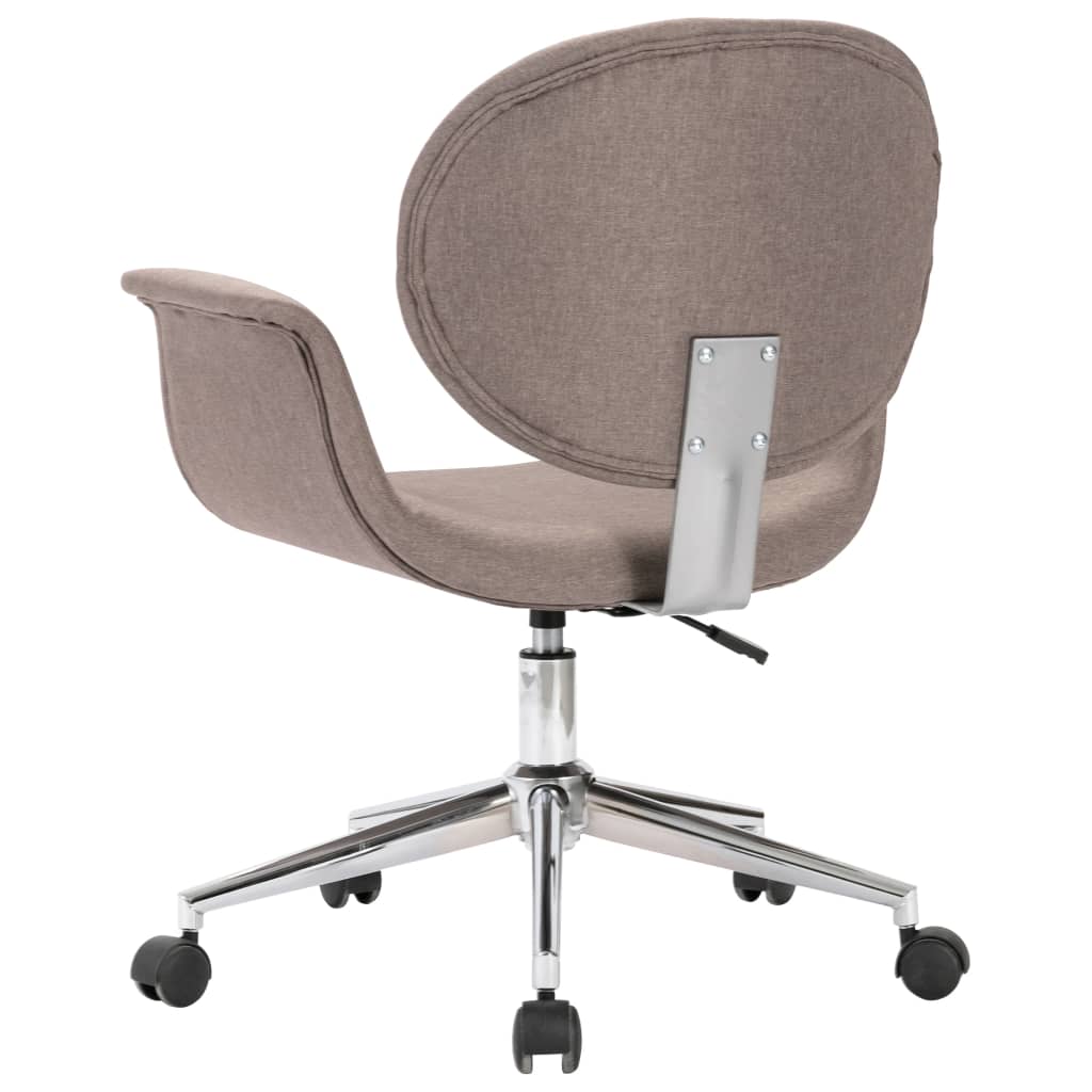 Swivel Office Chair Taupe Fabric - Newstart Furniture