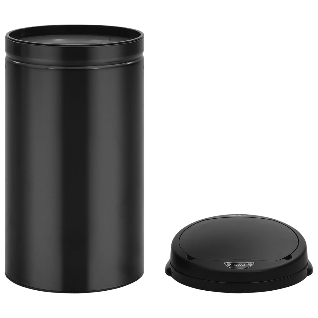 Automatic Sensor Dustbin 50 L Carbon Steel Black - Newstart Furniture