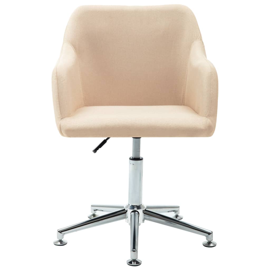 Swivel Dining Chair Cream Fabric - Newstart Furniture