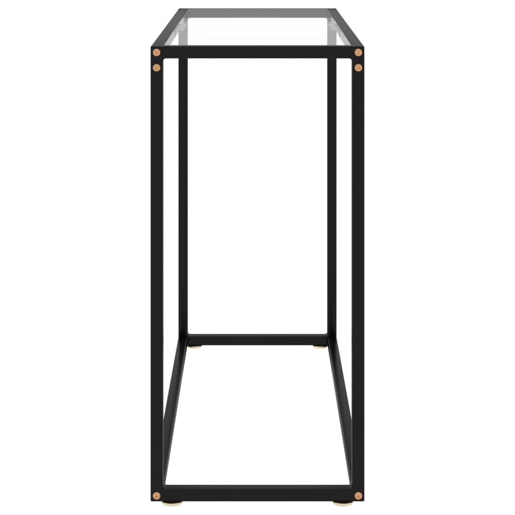 Console Table Transparent 80x35x75 cm Tempered Glass - Newstart Furniture