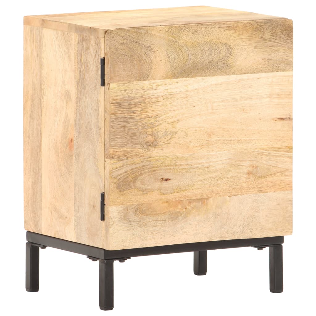 Bedside Cabinet 40x30x51 cm Solid Mango Wood - Newstart Furniture