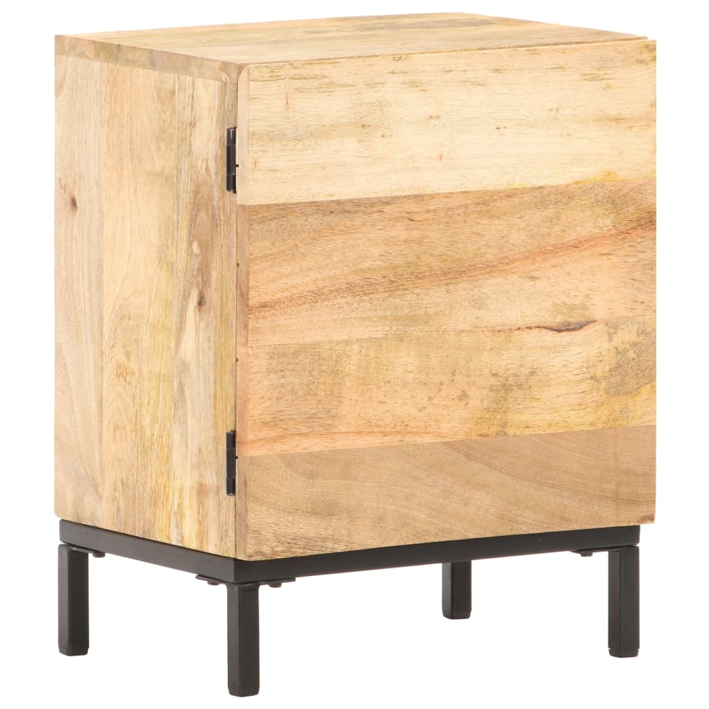 Bedside Cabinet 40x30x51 cm Solid Mango Wood - Newstart Furniture