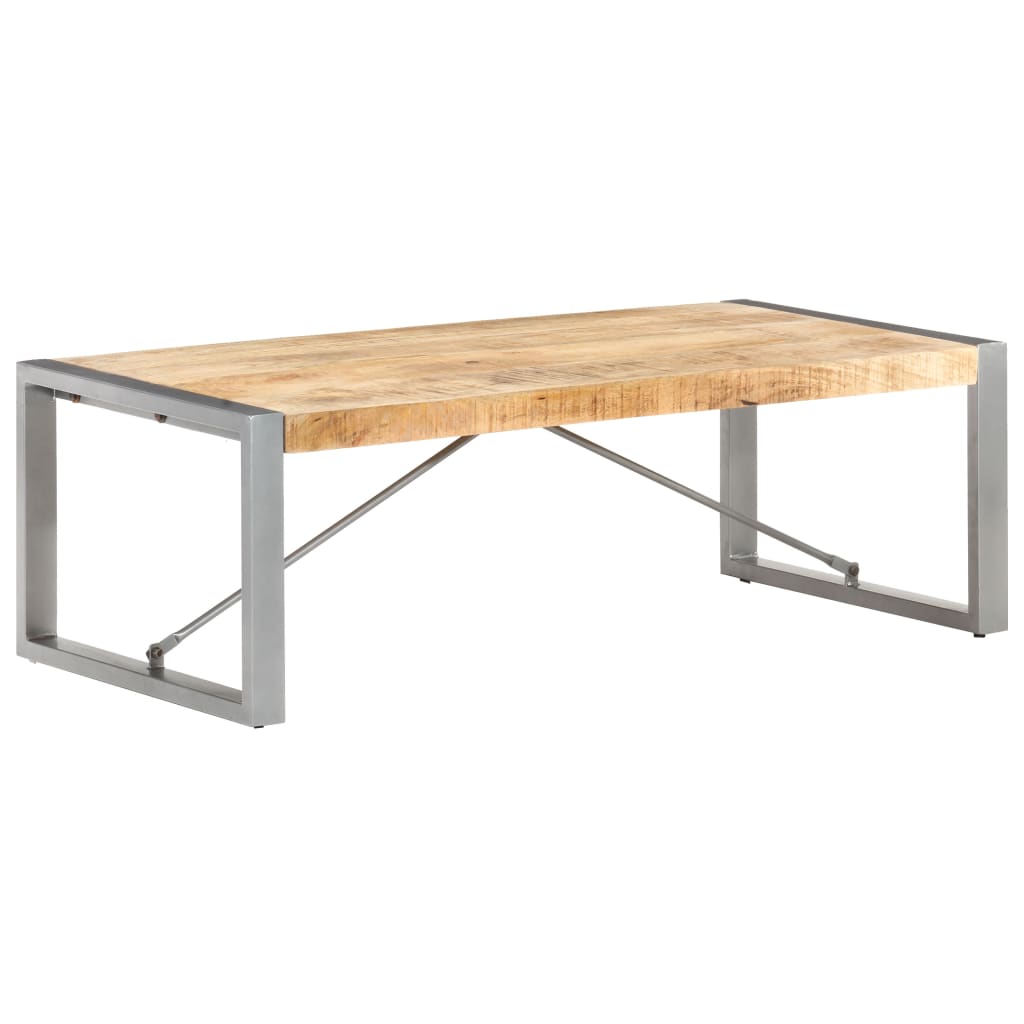 Coffee Table 120x60x40 cm Rough Mango Wood - Newstart Furniture