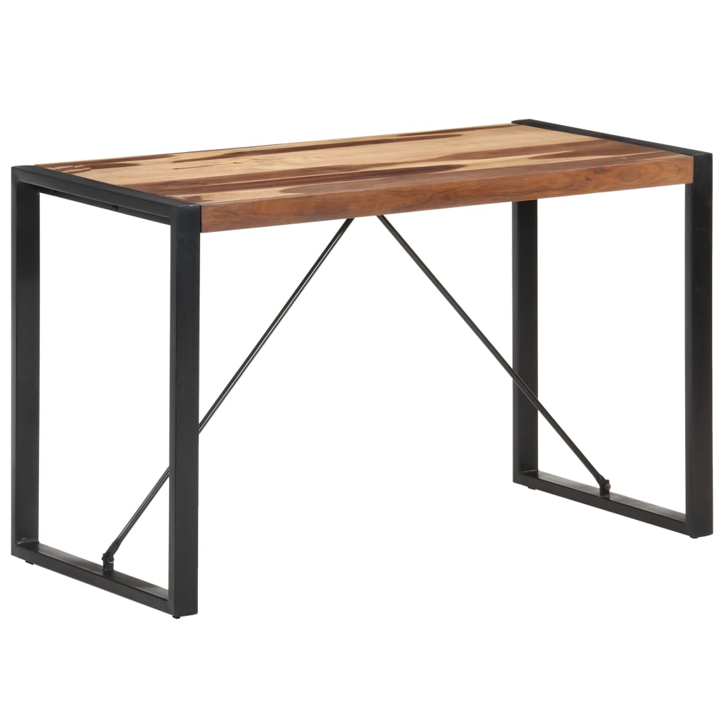 Dining Table 120x60x75 cm Solid Wood with Sheesham Finish - Newstart Furniture