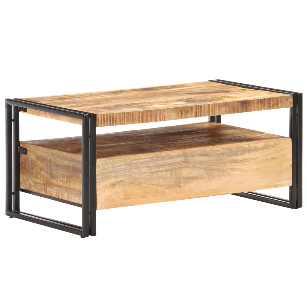 Coffee Table 100x55x45 cm Rough Mango Wood - Newstart Furniture