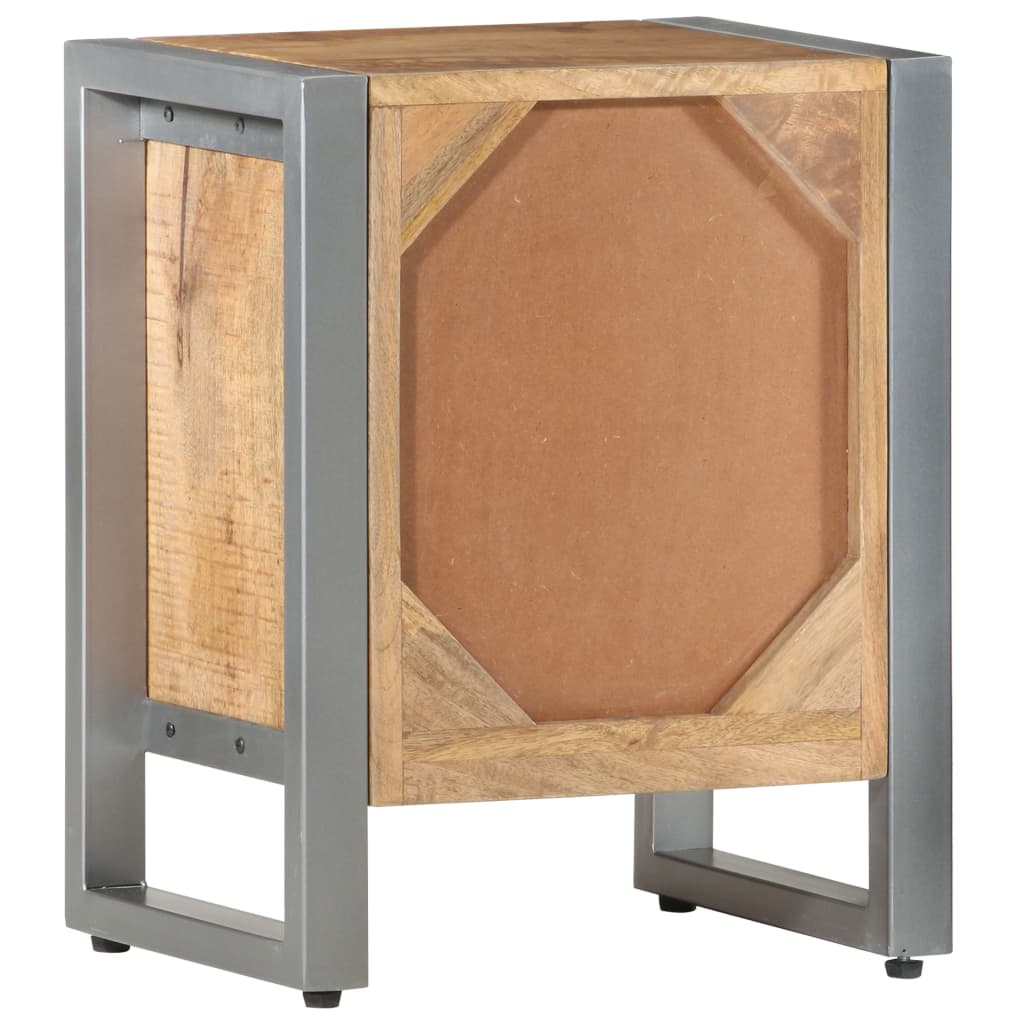Bedside Cabinet 40x30x50 cm Rough Mango Wood - Newstart Furniture