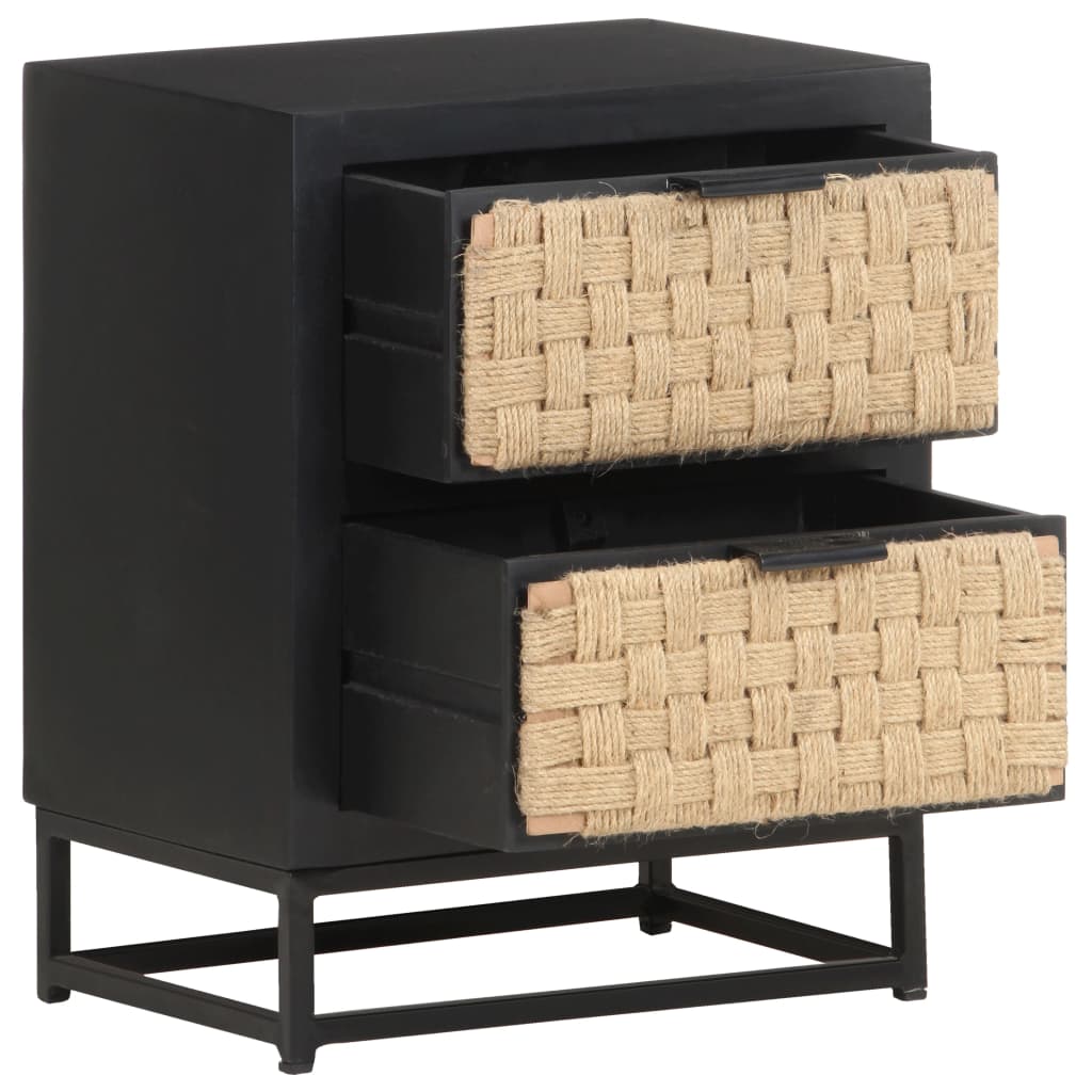 Bedside Cabinet 40x30x50 cm Solid Mango Wood - Newstart Furniture