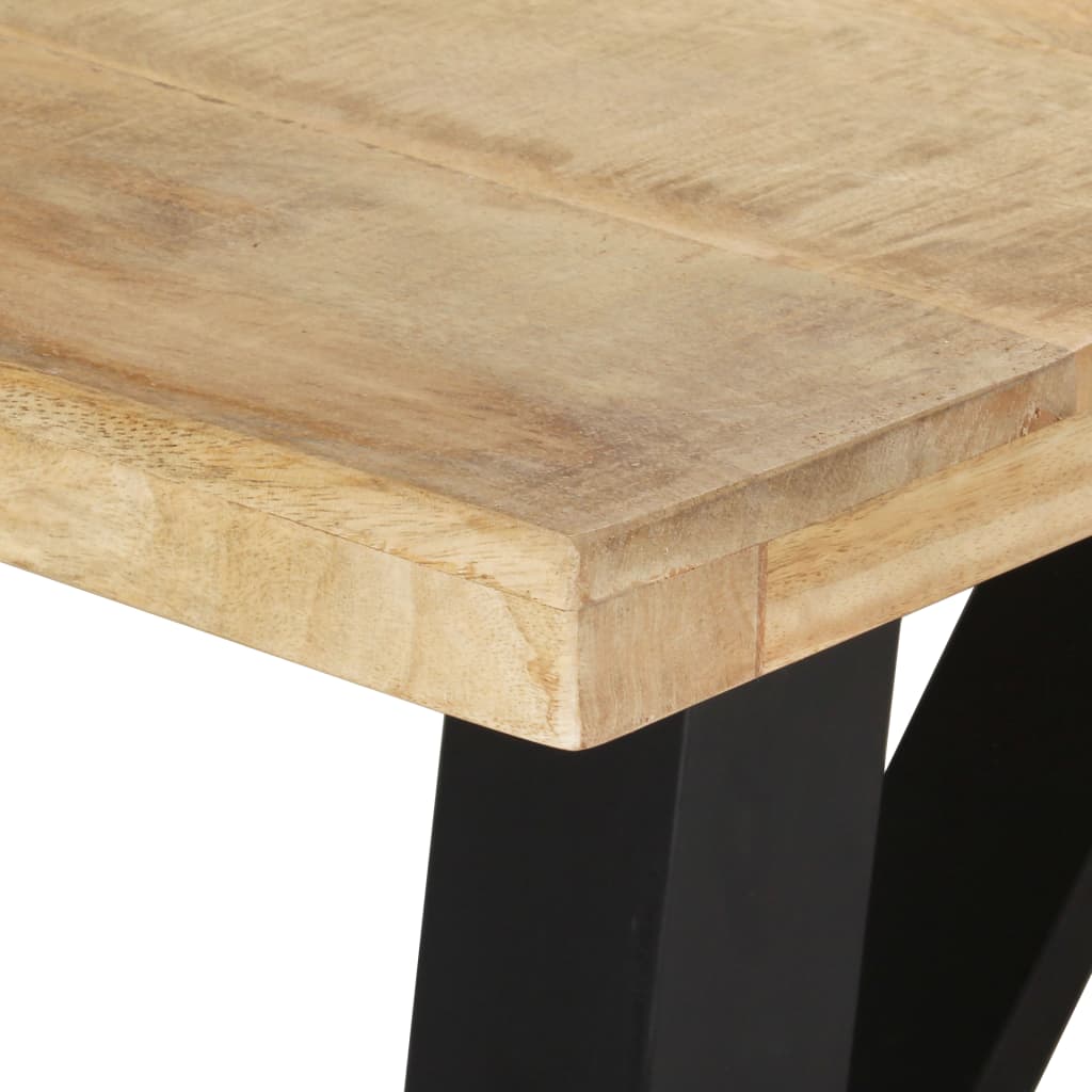 Dining Table 240x100x76 cm Rough Mango Wood - Newstart Furniture