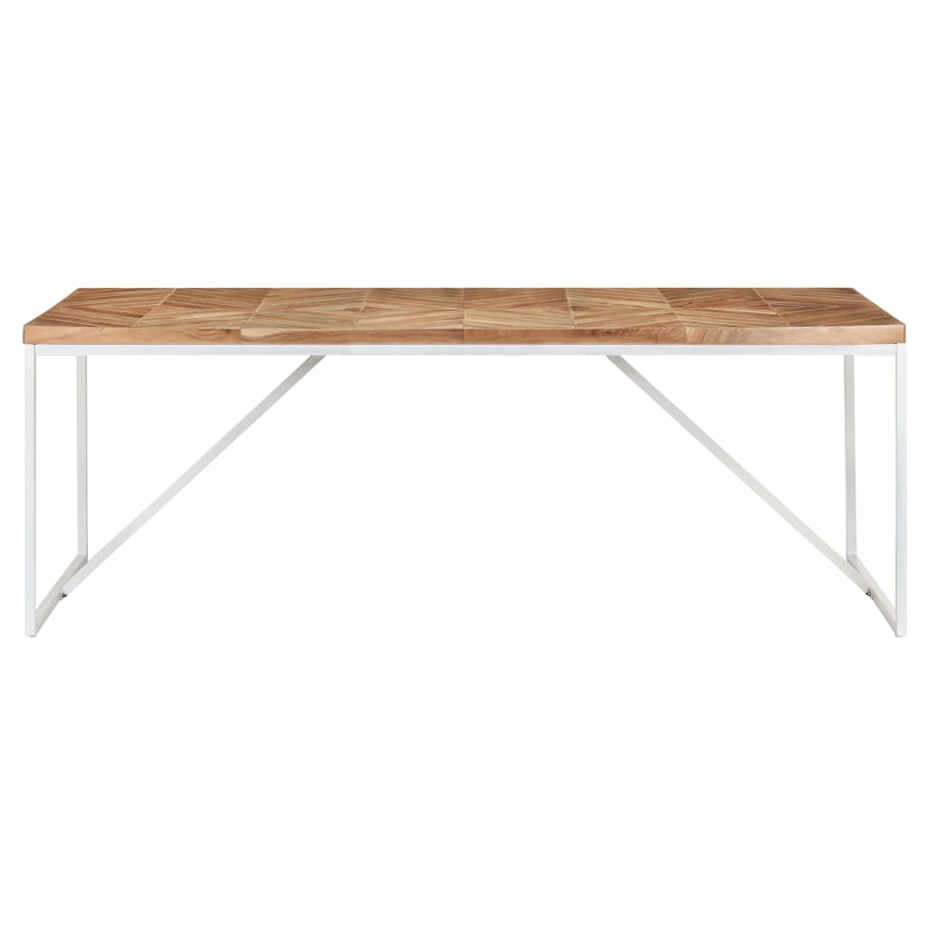 Dining Table 200x90x76 cm Solid Acacia and Mango Wood - Newstart Furniture