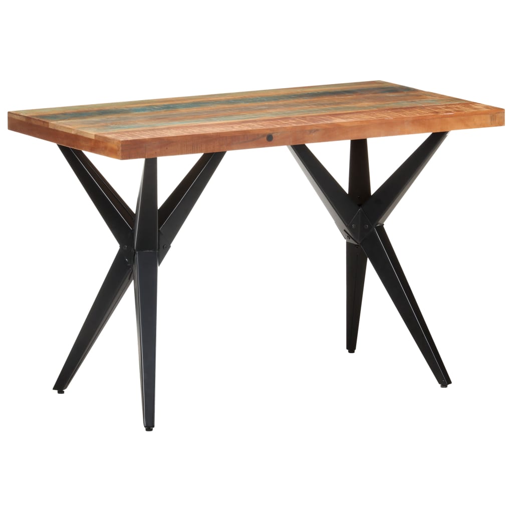Dining Table 120x60x76 cm Solid Reclaimed Wood - Newstart Furniture