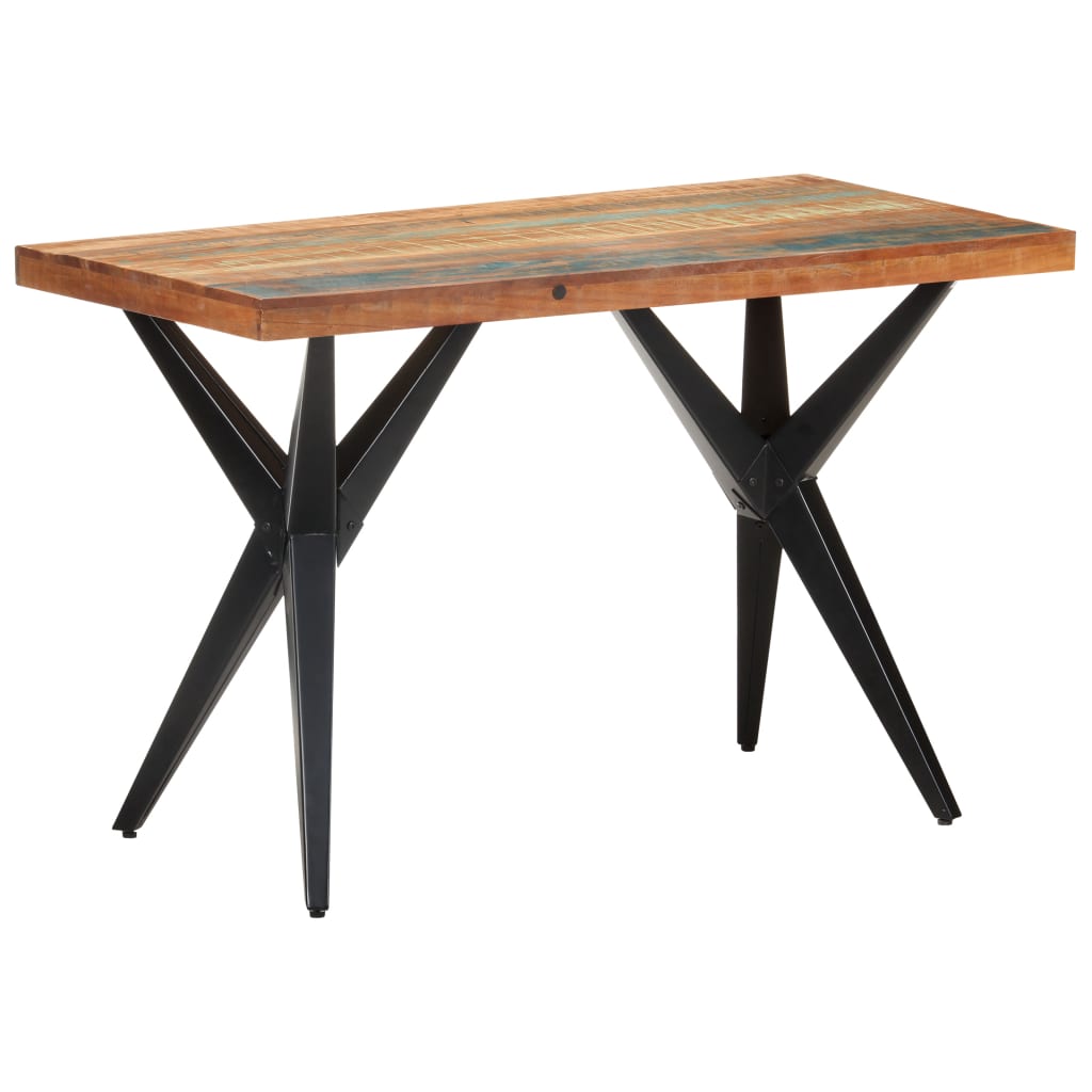 Dining Table 120x60x76 cm Solid Reclaimed Wood - Newstart Furniture