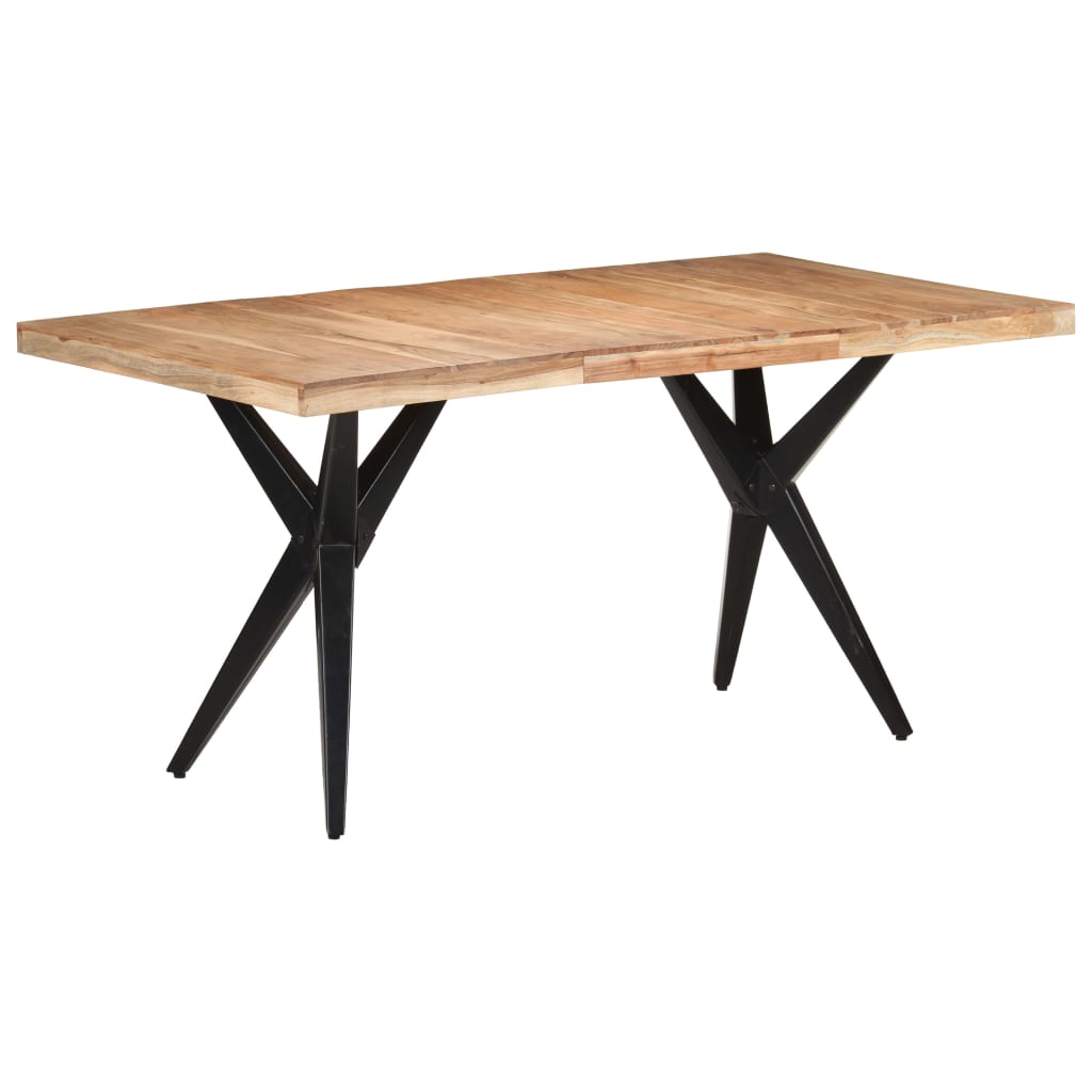 Dining Table 160x80x76 cm Solid Acacia Wood - Newstart Furniture