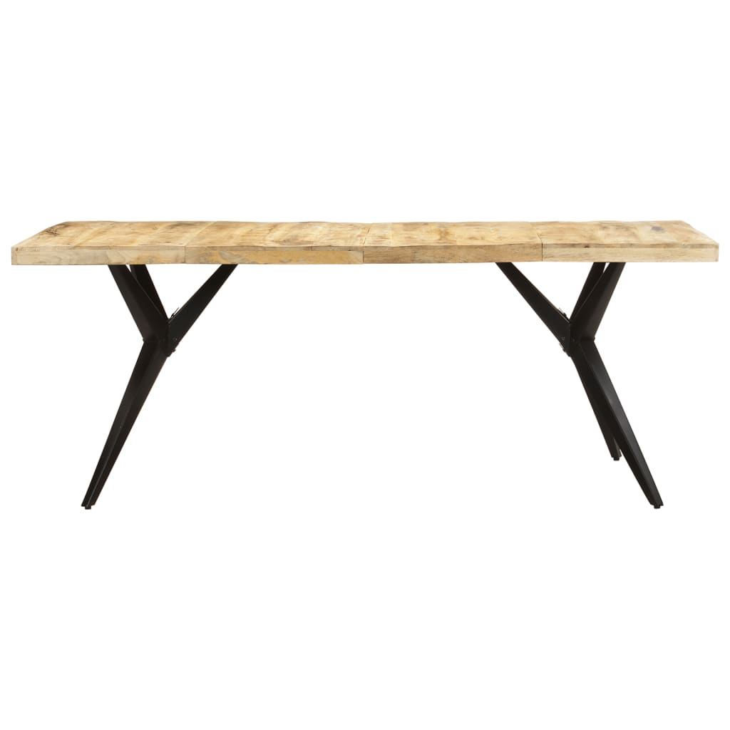 Dining Table 200x90x76 cm Rough Mango Wood - Newstart Furniture