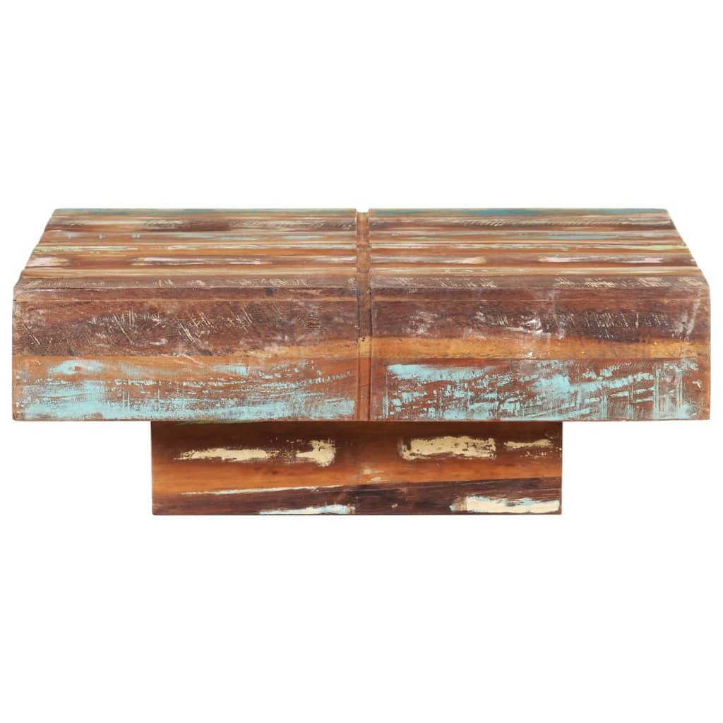 Coffee Table 80x80x28 cm Solid Reclaimed Wood - Newstart Furniture