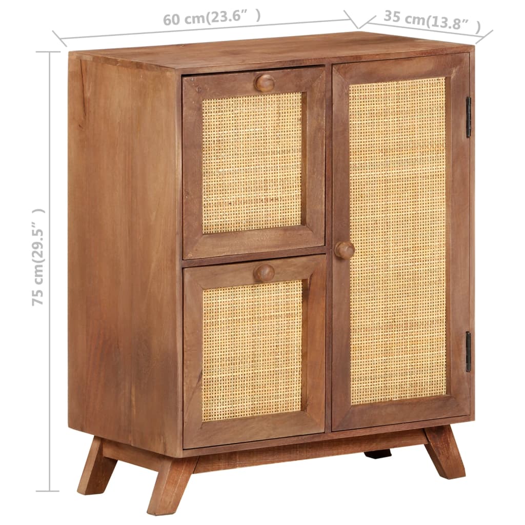 Sideboard 60x35x75 cm Solid Mango Wood - Newstart Furniture