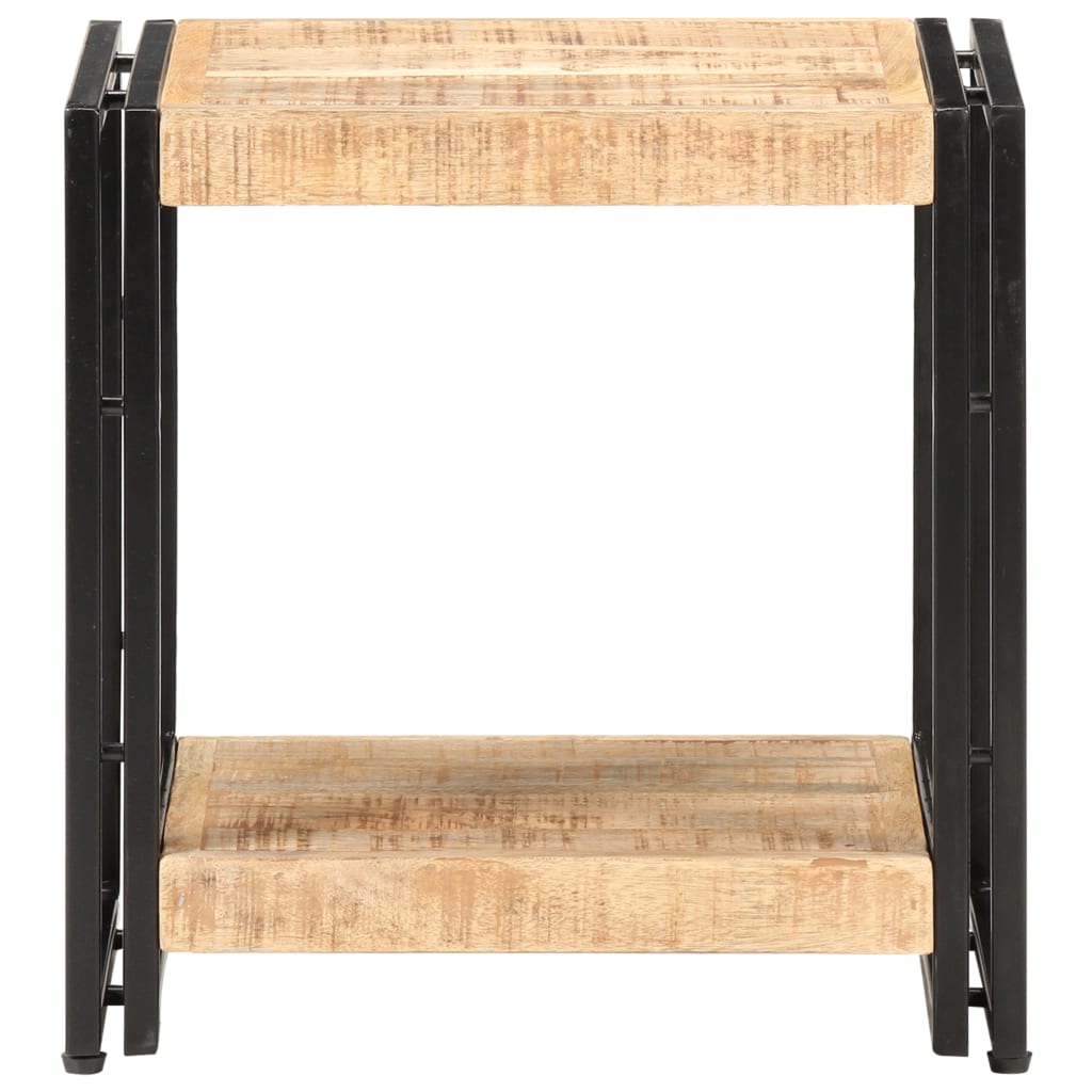 Side Table 40x30x40 cm Rough Mango Wood - Newstart Furniture