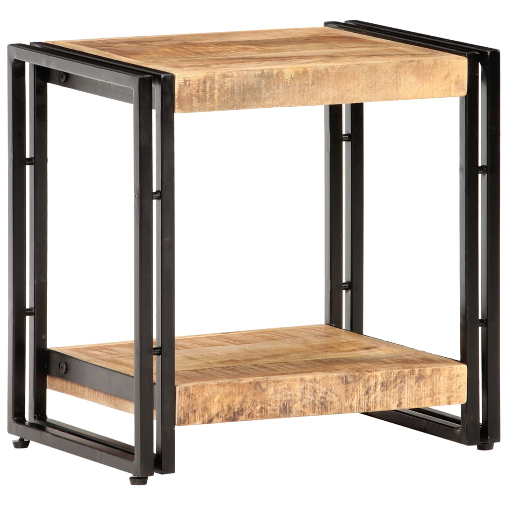 Side Table 40x30x40 cm Rough Mango Wood - Newstart Furniture