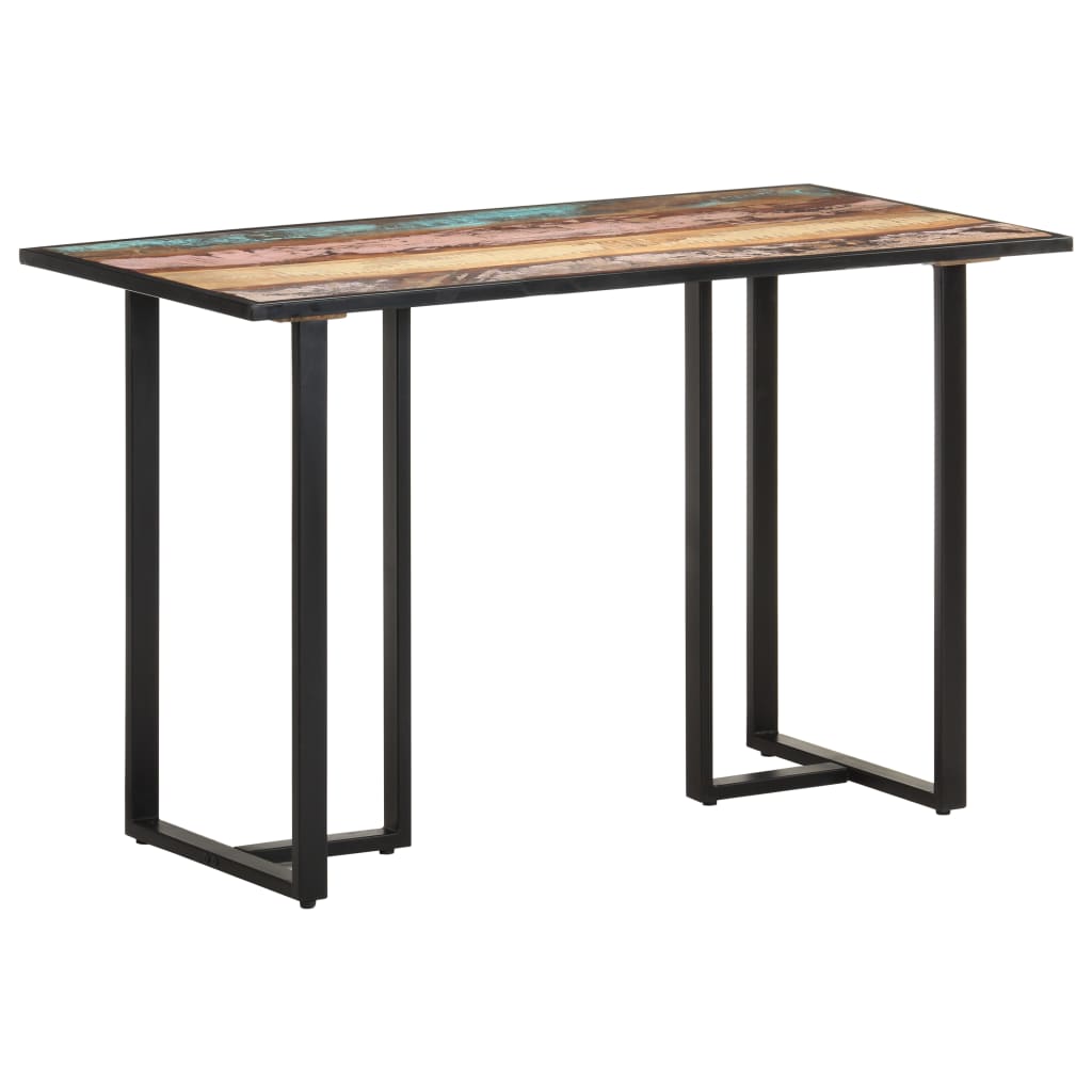 Dining Table 120 cm Solid Reclaimed Wood - Newstart Furniture