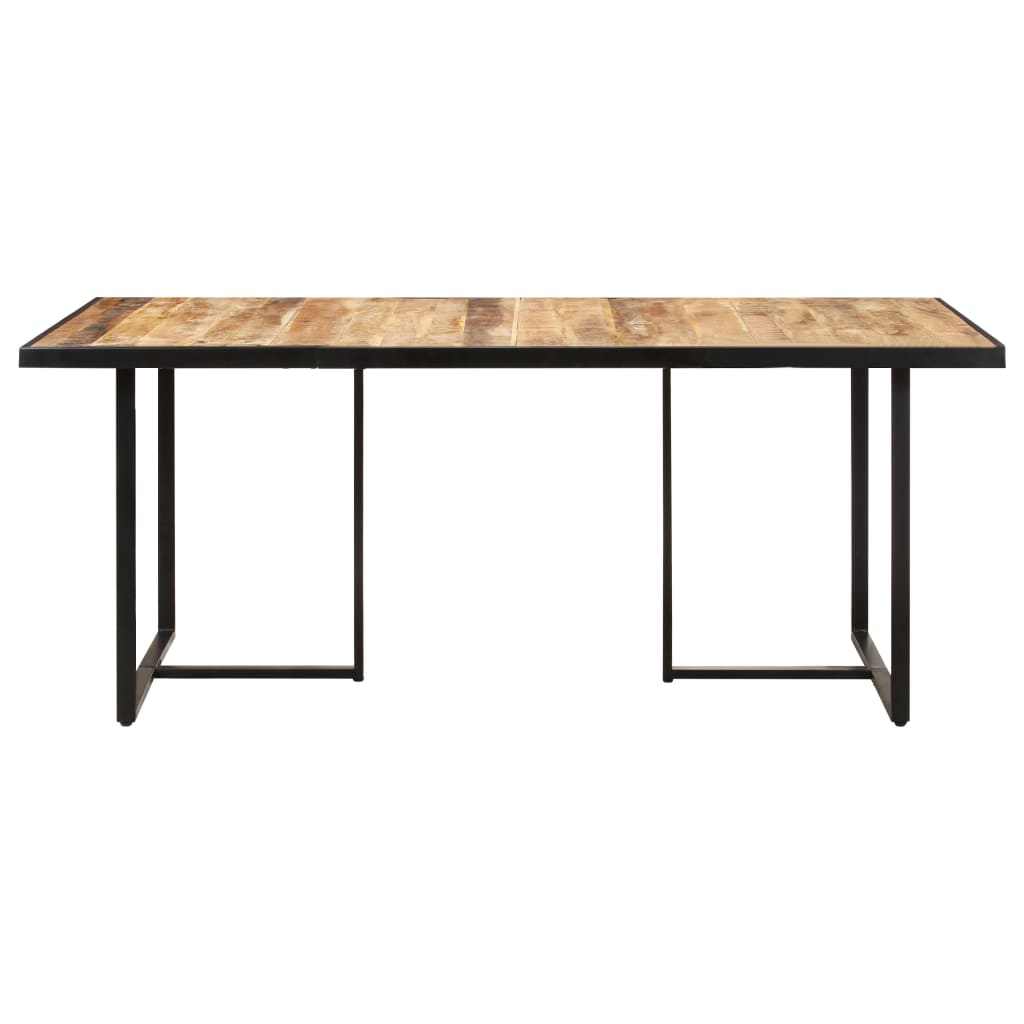 Dining Table 160 cm Rough Mango Wood - Newstart Furniture