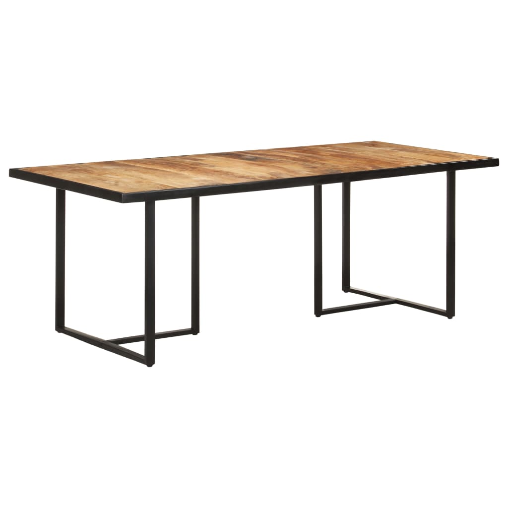 Dining Table 200 cm Rough Mango Wood - Newstart Furniture