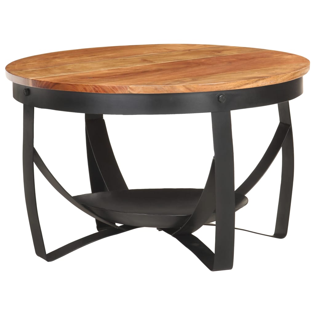 Coffee Table Ø68x43 cm Solid Acacia Wood - Newstart Furniture