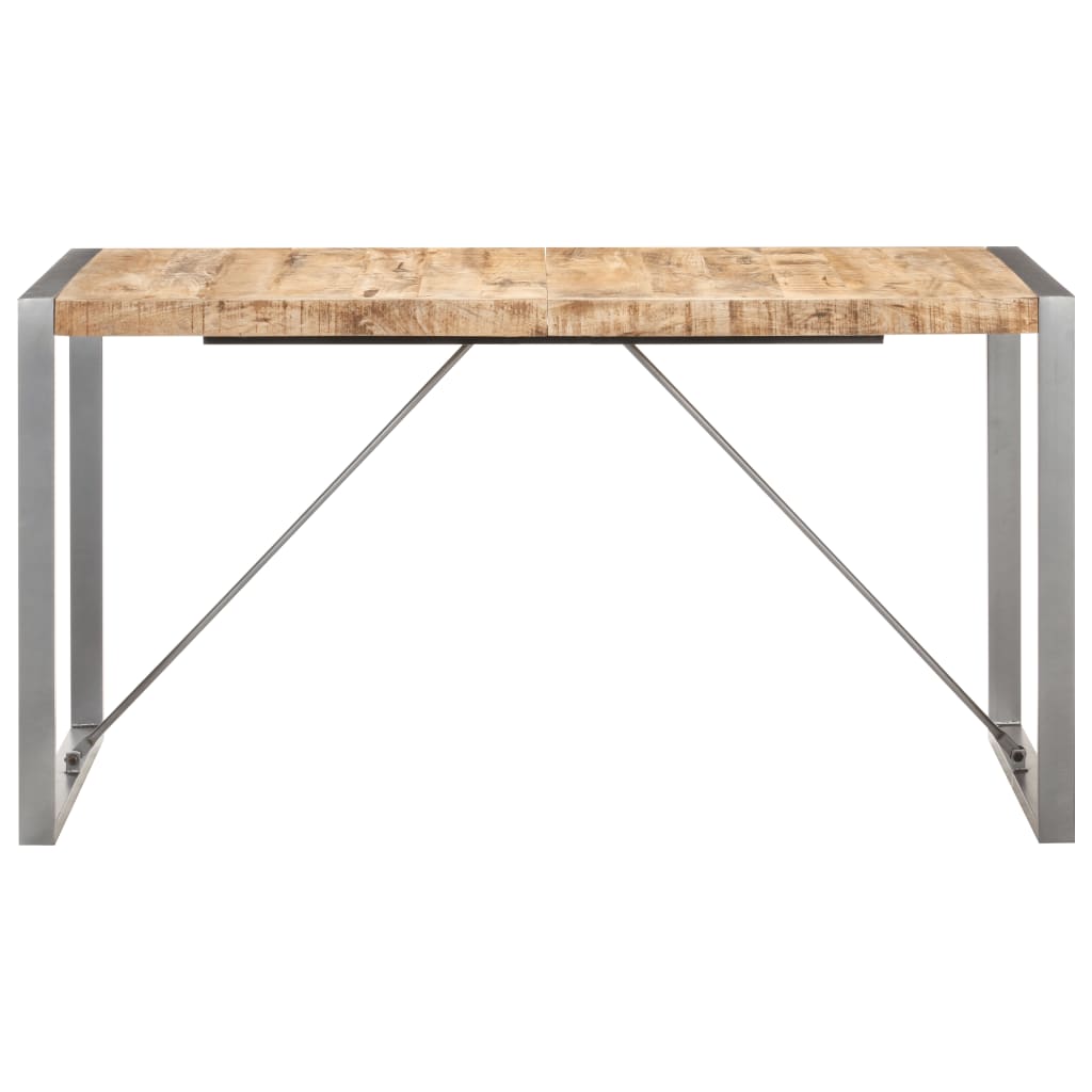 Dining Table 140x70x75 cm Solid Wood Mango - Newstart Furniture