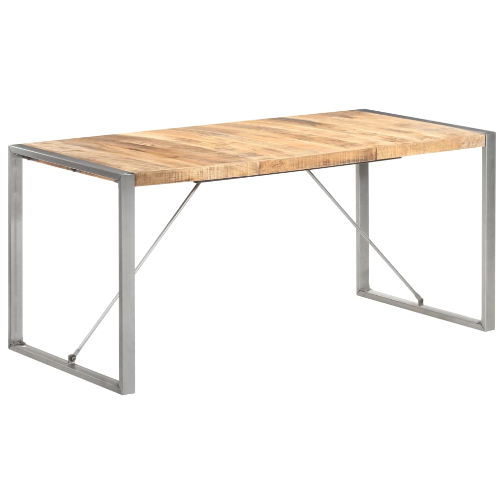 Dining Table 160x80x75 cm Solid Wood Mango - Newstart Furniture