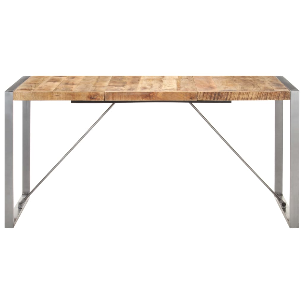 Dining Table 160x80x75 cm Solid Wood Mango - Newstart Furniture