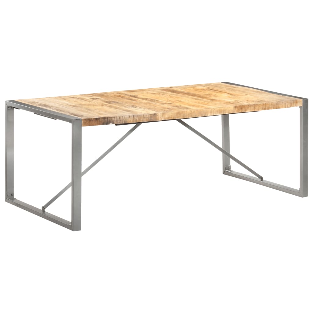 Dining Table 200x100x75 cm Solid Wood Mango - Newstart Furniture