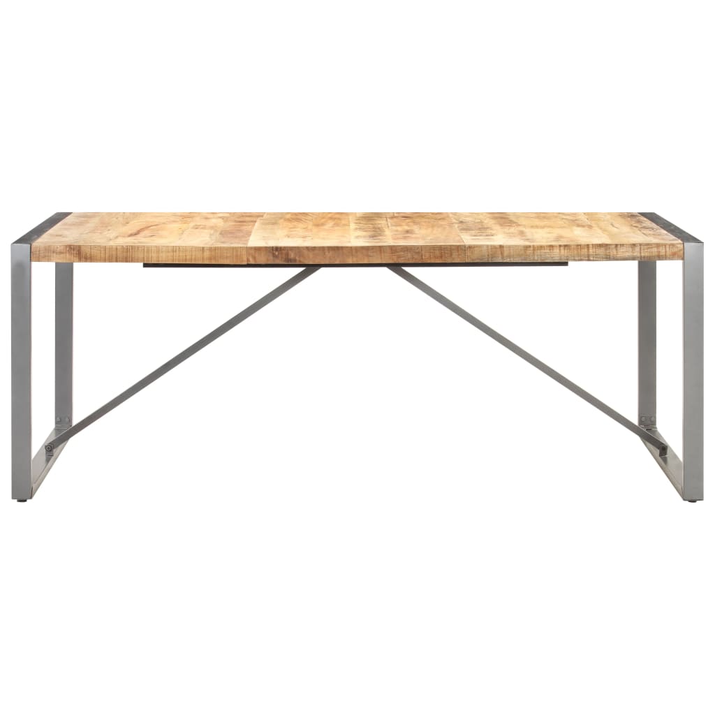 Dining Table 200x100x75 cm Solid Wood Mango - Newstart Furniture