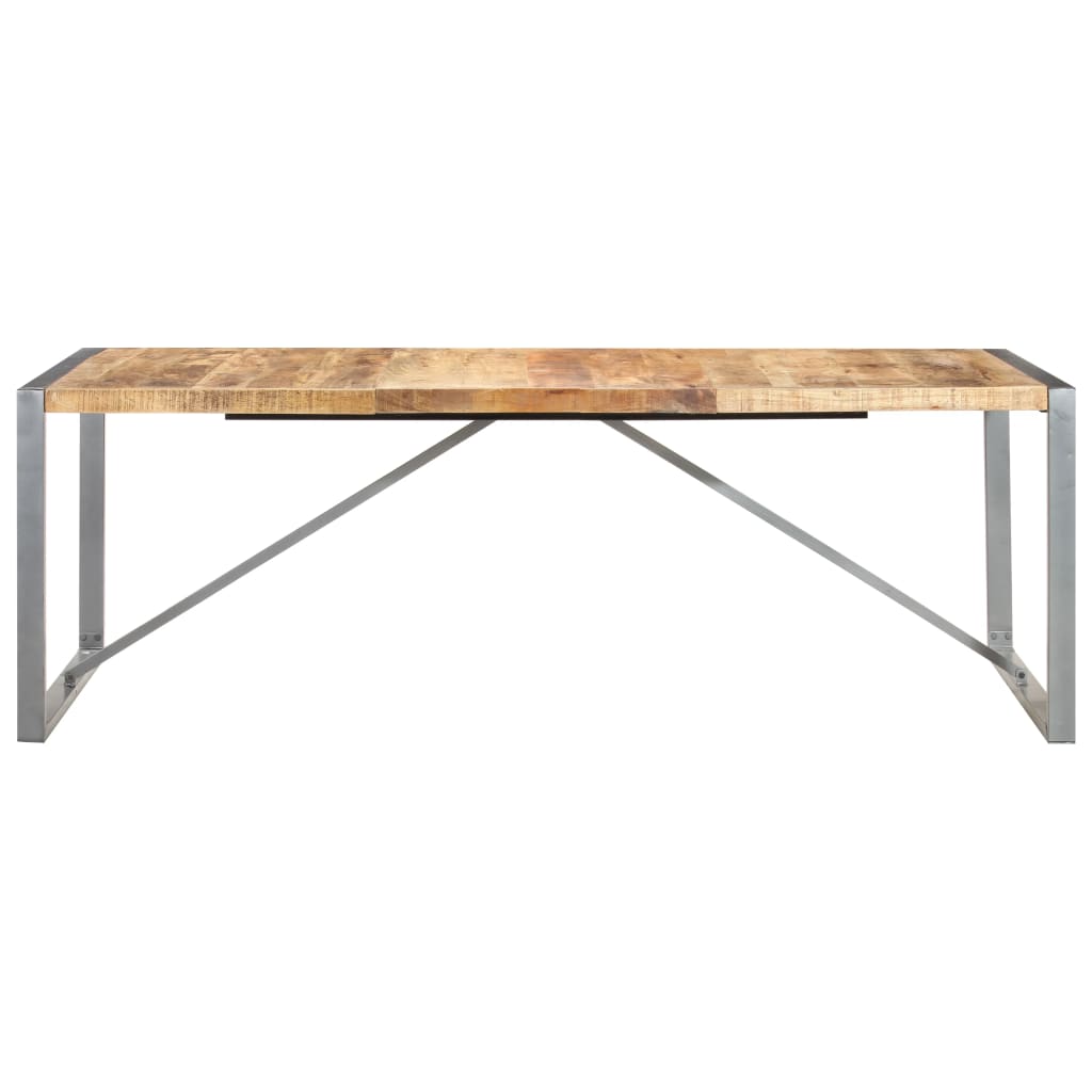 Dining Table 220x100x75 cm Solid Wood Mango - Newstart Furniture