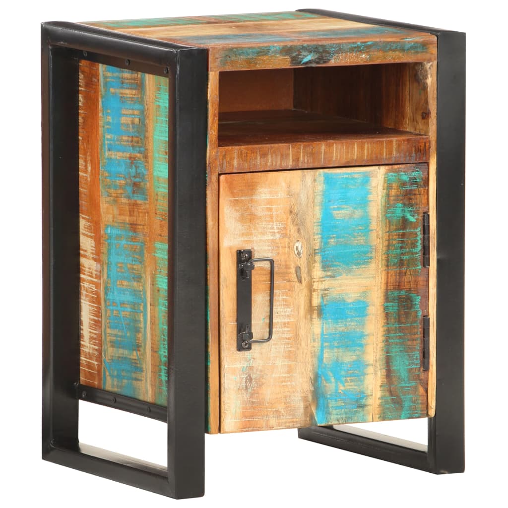 Bedside Cabinet 40x35x55 cm Solid Wood Reclaimed - Newstart Furniture