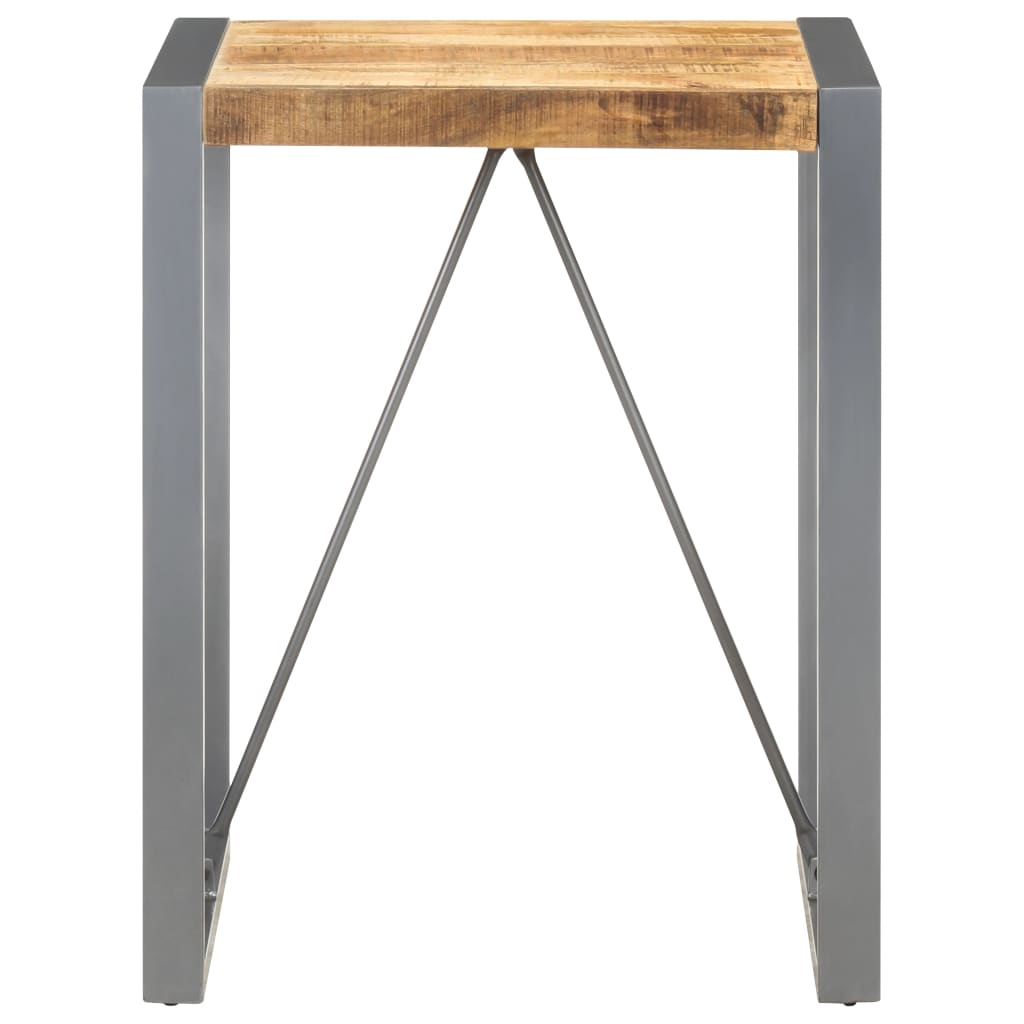 Dining Table 60x60x75 cm Solid Rough Mango Wood - Newstart Furniture