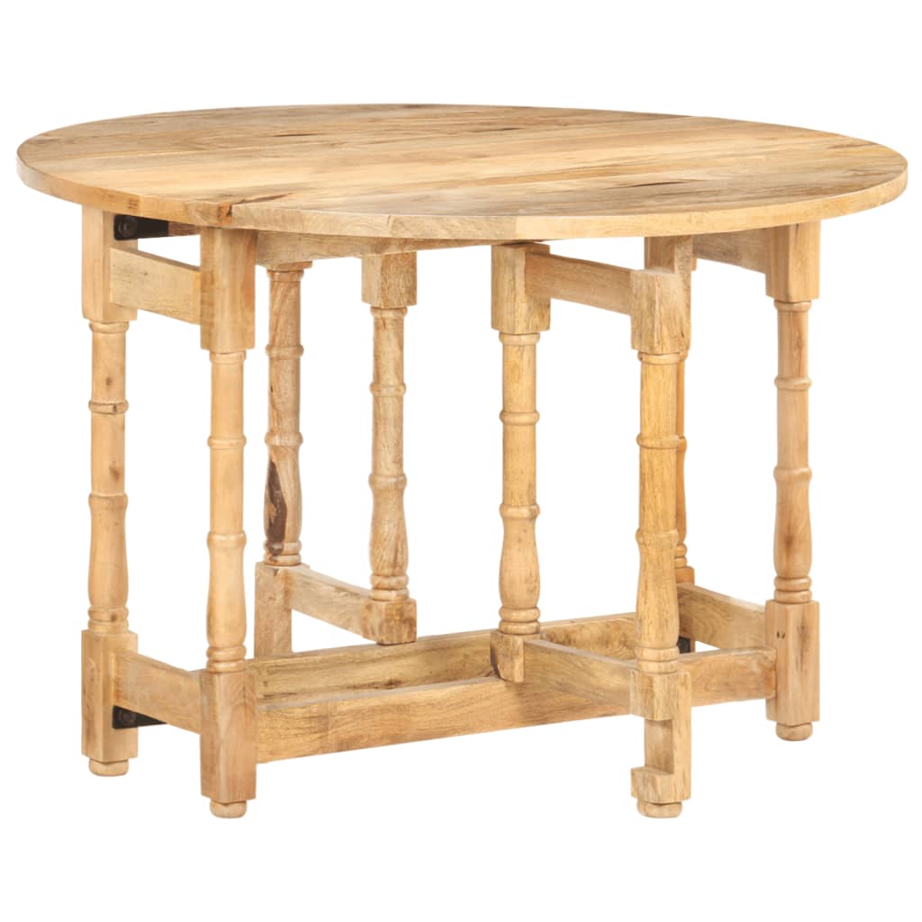 Dining Table Round 110x76 cm Solid Mango Wood - Newstart Furniture