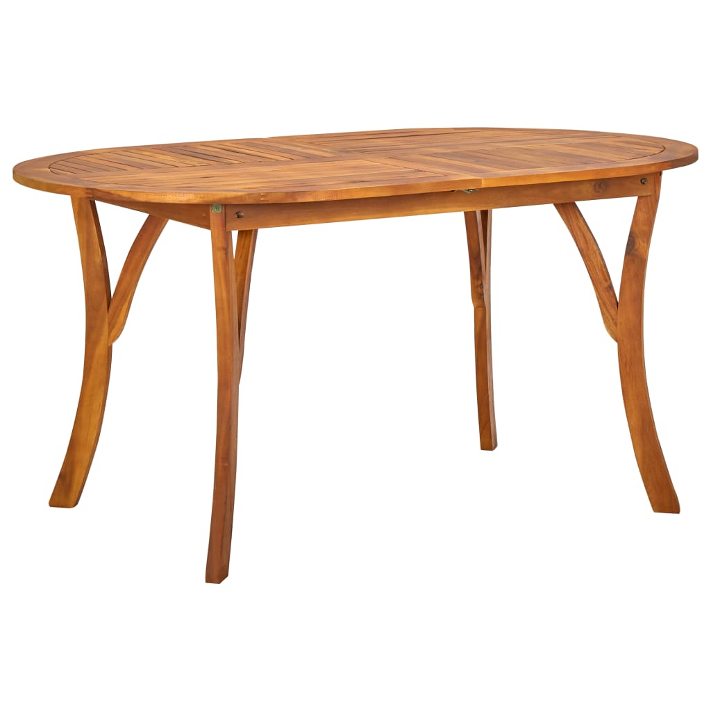 Garden Table 150x90x75 cm Solid Acacia Wood - Newstart Furniture