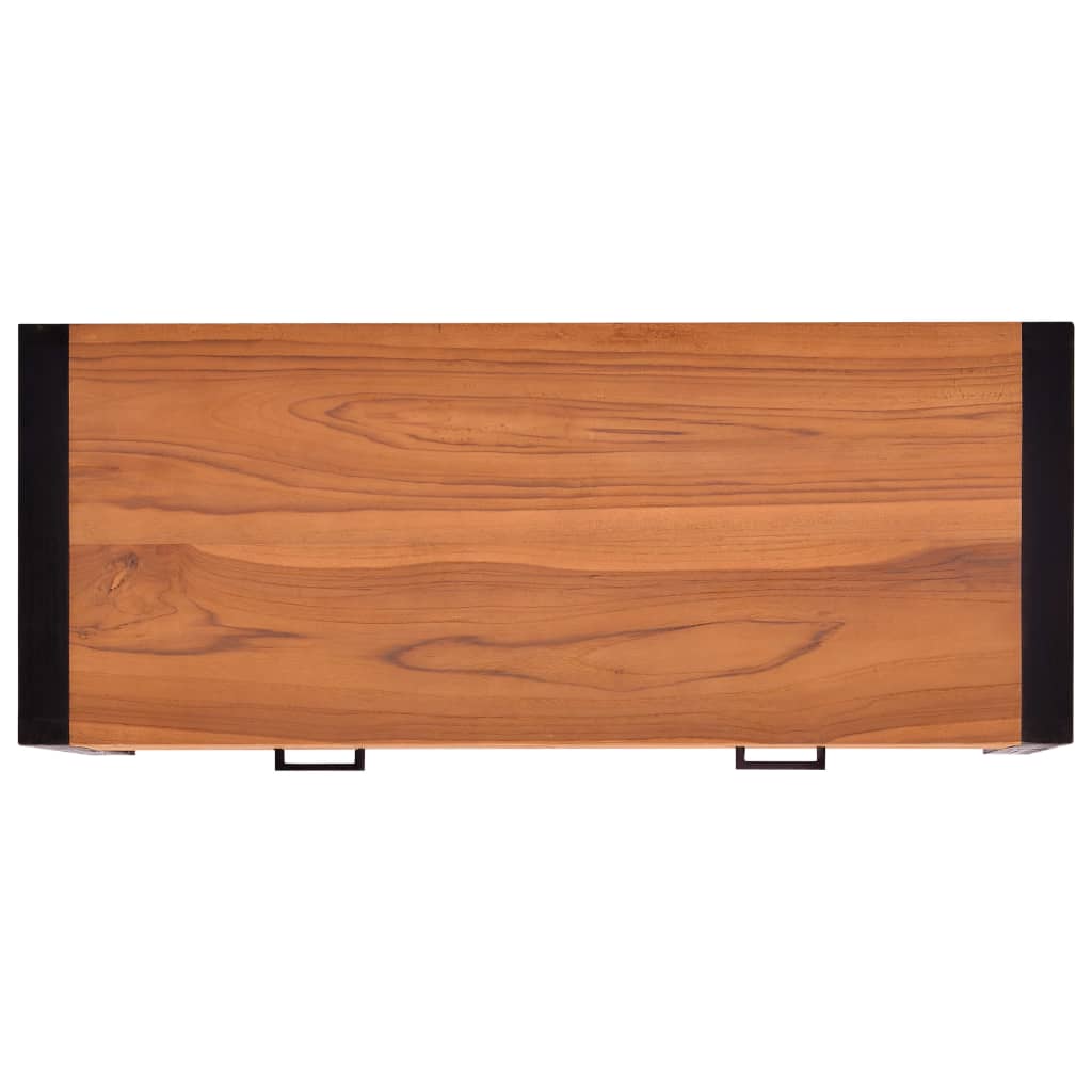 Desk with 2 Drawers 100x40x75 cm Teak Wood - Newstart Furniture