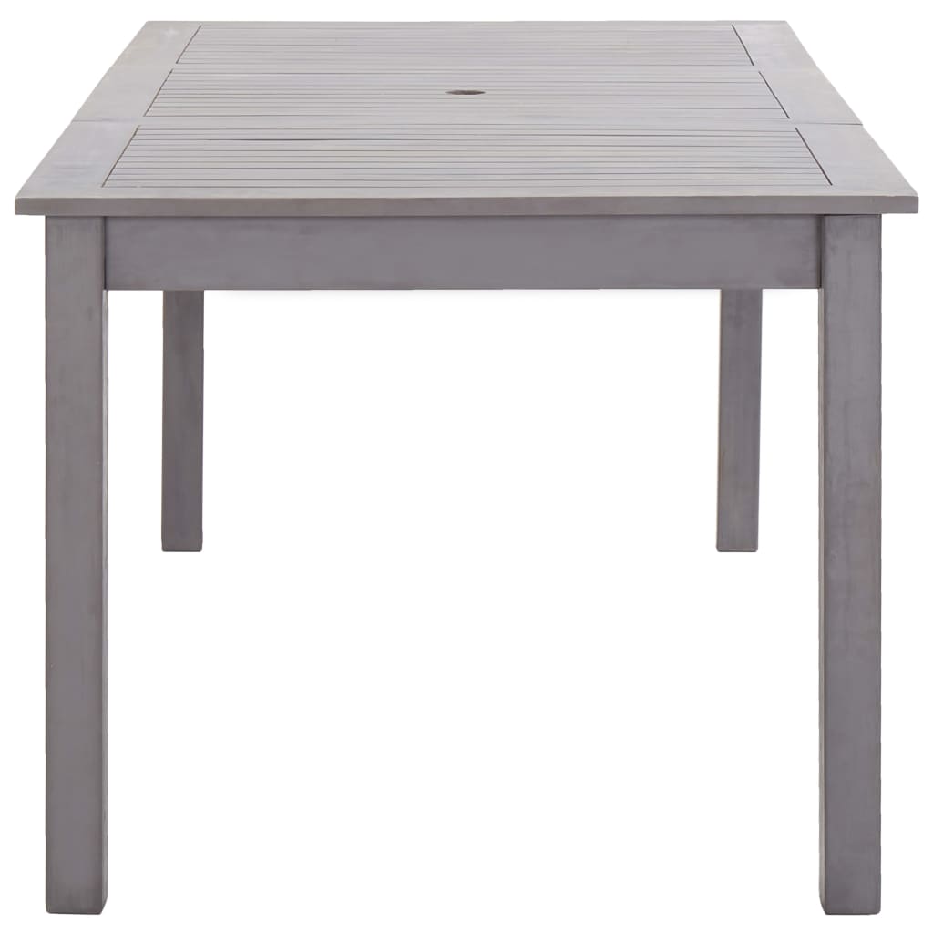 Garden Table Grey Wash 200x90x74 cm Solid Acacia Wood - Newstart Furniture