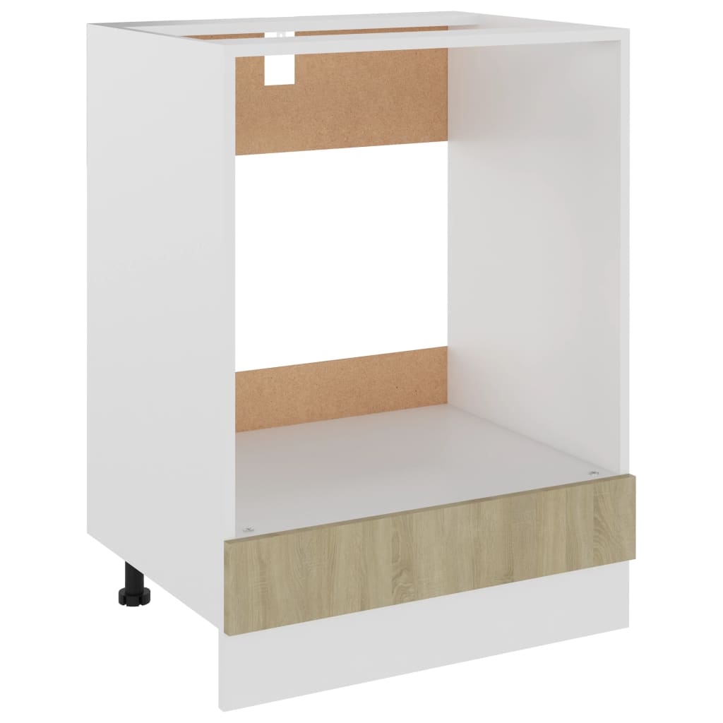Oven Cabinet Sonoma Oak 60x46x81.5 cm Engineered Wood - Newstart Furniture