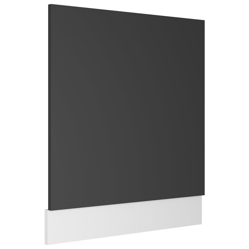 Dishwasher Panel Grey 59.5x3x67 cm Engineered Wood - Newstart Furniture