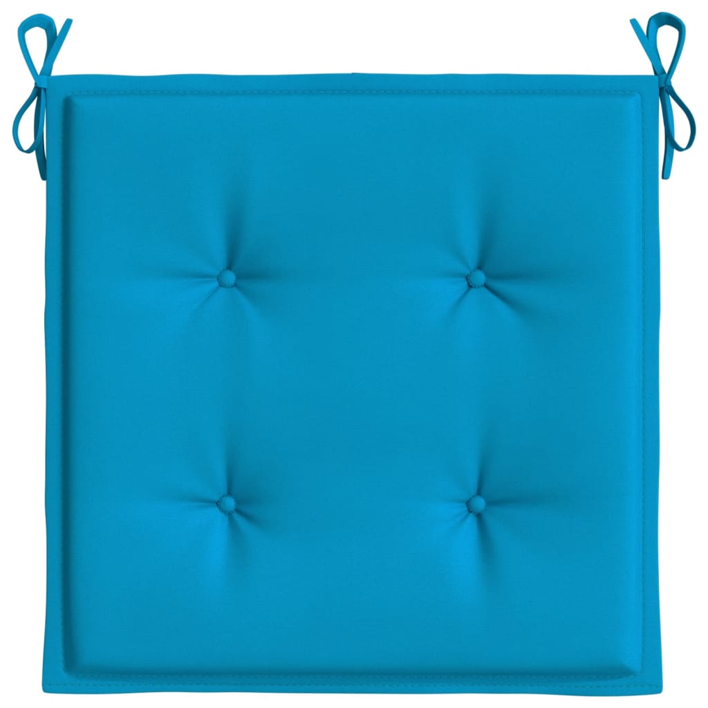 Garden Chair Cushions 2 pcs Blue 40x40x3 cm Oxford Fabric