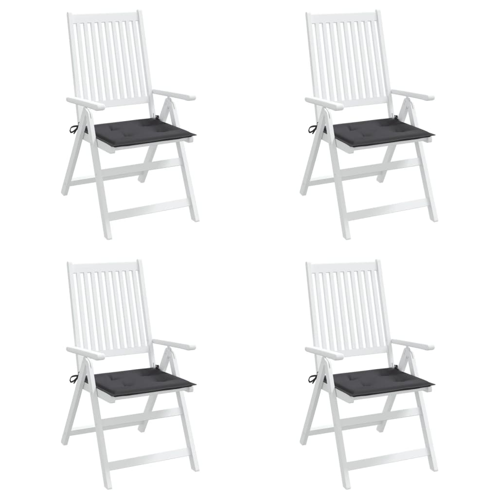 Garden Chair Cushions 4 pcs Anthracite 50x50x3 cm Oxford Fabric