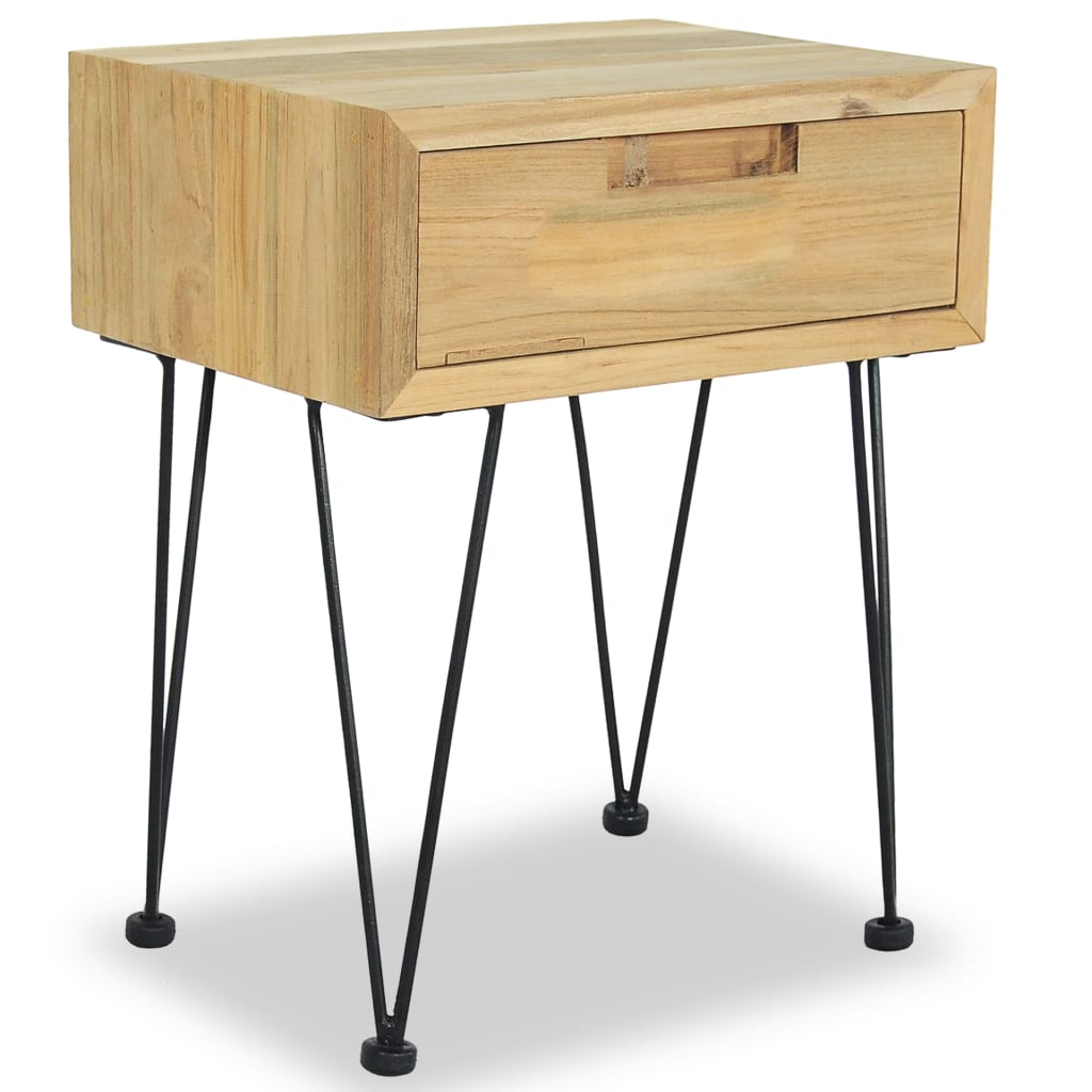 Bedside Cabinets 2 pcs 40x30x50 cm Solid Teak - Newstart Furniture